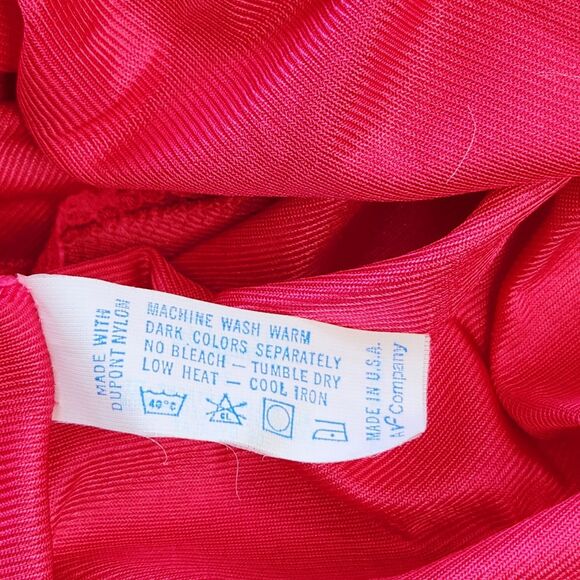 Vintage Vanity Fair Lace Front Pink Camisole Size 34 Pink Red Hot 17764 Lingerie - Picture 6 of 8